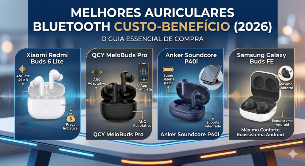 Melhores Auriculares Bluetooth Custo-Benefício (2026)