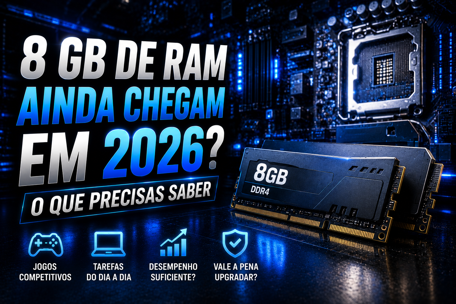 8 gb de ram ainda chegam